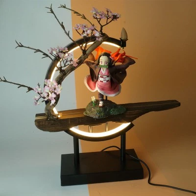 Demon Slayer's: Tanjiro & Nezuko Model With USB Light - Nezuko F (34cm)